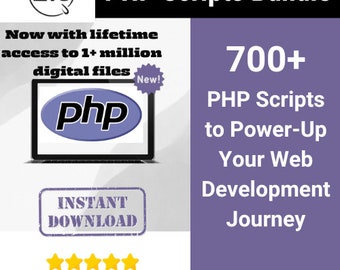 700+ Php Scripts Bundle, Webentwicklungs-Toolkit, Quellcode, Prozess 10000000000000000, Templates für: