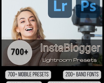 725 InstaBlogger Lightroom presets, 767 Mobile Lightroom Presets, 33000 Extra Presets, Lightroom Preset For Bloggers, Instagram Photo Filter