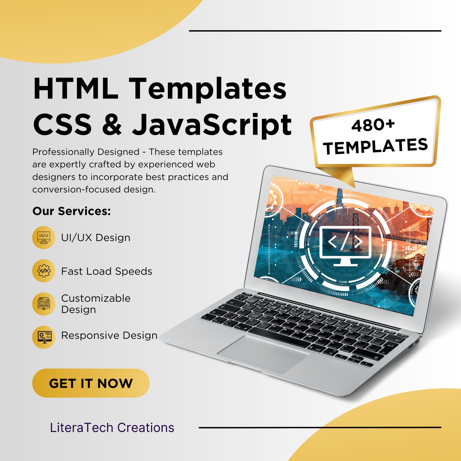 480+ Premium HTML Website Template Bundle: Elevate Your Web Design, Seo ...
