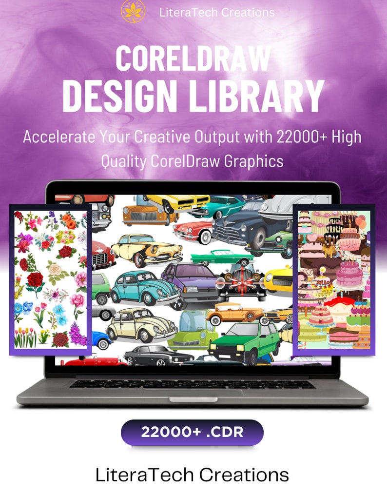 Coreldraw Assets, Digital Library, Graphic Design Bundle, Vector Art