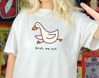 Funny Teacher Goose PNG, Last Day of School Bruh We Out (Digital Download)