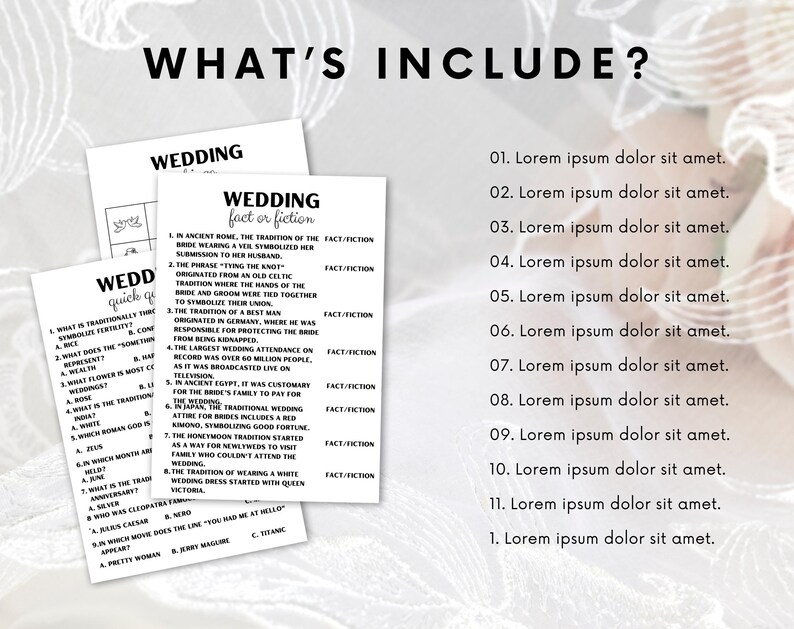 Ultimate Wedding Table Games Bundle - Etsy