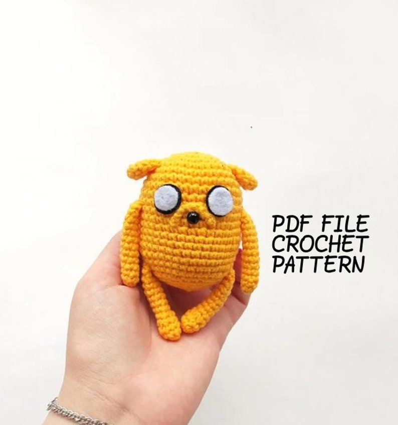 Crochet Pattern little dog, English pdf file, 7 cm doll, crochet amigumi pattern, animals crochet, crochet tutorial image 1