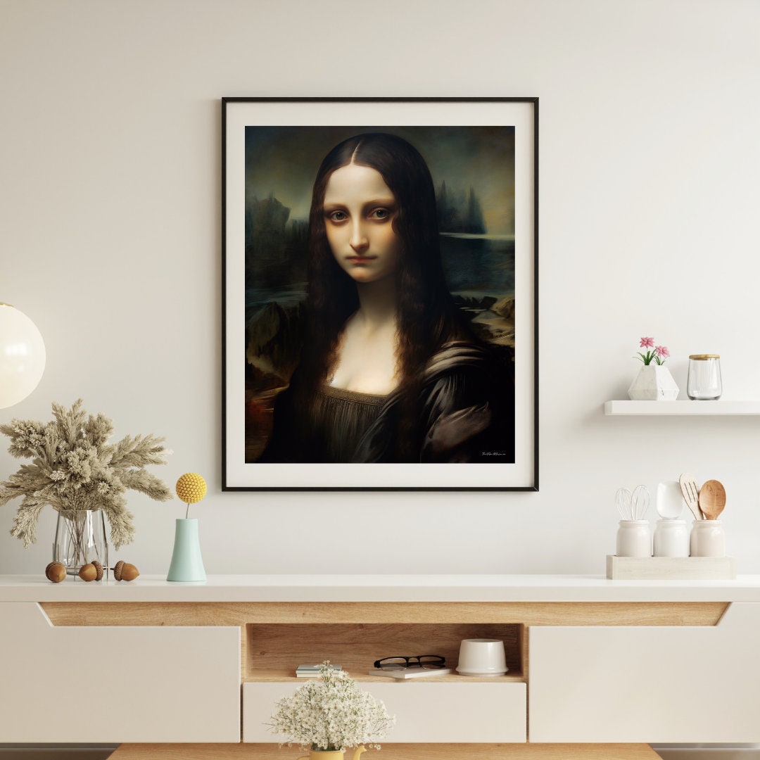 Rembrandt-inspired Mona Lisa: Printable Wall Art of the Iconic - Etsy