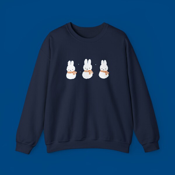 Miffy snowman Crewneck | gifts for her | gifts for daughter | trendy aesthetic crewneck