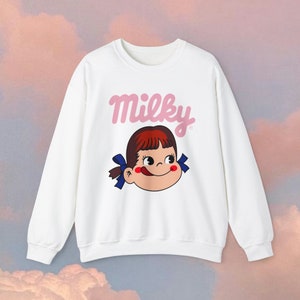 Fujiya milky Peko Chan Crewneck