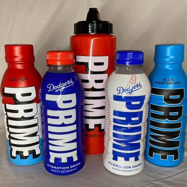 Limited Edition Sealed Dodgers Prime, Metal Water Bottles & Handmade Beanies