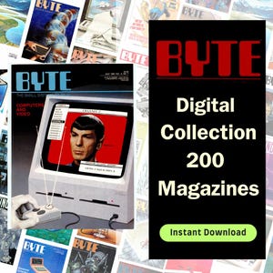BYTE マガジン デジタル コレクション | 200 号 | 1975-1995 | ビンテージ技術とコンピューティングの歴史 | 即時ダウンロード