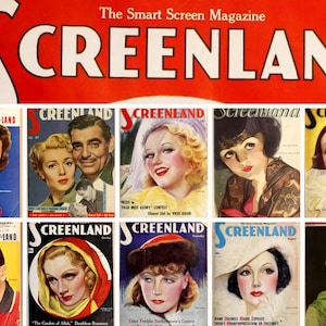 320 Vintage Hollywood Magazines Collection - 1920s to 1950s Screenland Magazine