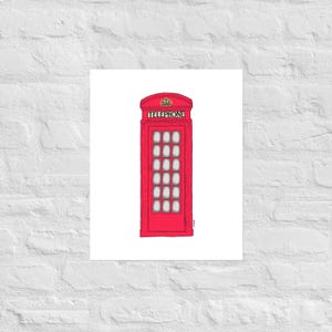 Telephone Booth Original Art, Poster