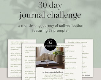 Sfida del diario di 30 giorni: spunti per l'auto-scoperta (PDF stampabile)