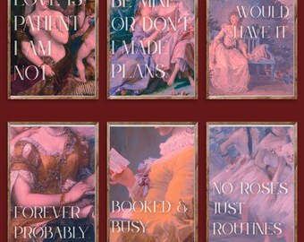 Copertine per planner A5 - Amore / Arte classica stampabili (set da 6) (download digitale)