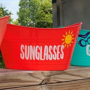 Sonnenbrillen-Aufbewahrungseimer, Sommer-Geschenkkorb, Pool-Aufbewahrung, Pool-Party, Strand-Aufbewahrung, Kinderbrille, Hinterhof-Pool, Sommer-Eimer