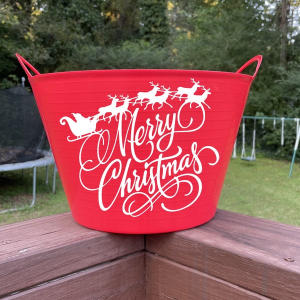 Merry Christmas Gift Basket, Christmas Basket, Christmas Gifts, Happy Holidays, Holiday Gift Wrap
