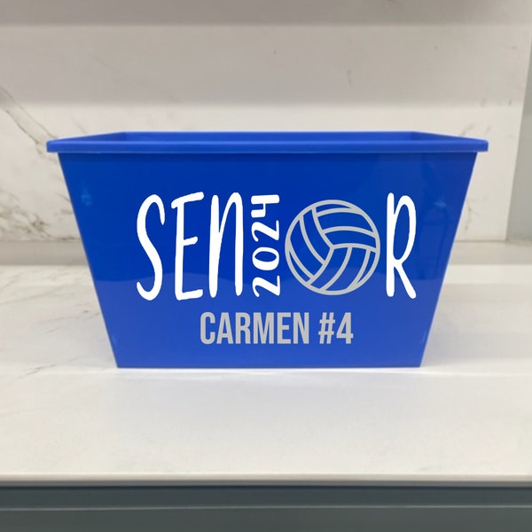 Personalized Volleyball Team Buckets, Volleyball Team Gift, Volleyball Senior Night, Volleyball Team Party, Volleyball Senior, Senior Night