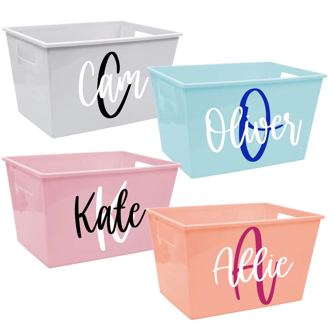 Custom Monogram Name Buckets, Personalized Christmas Bucket, Bucket