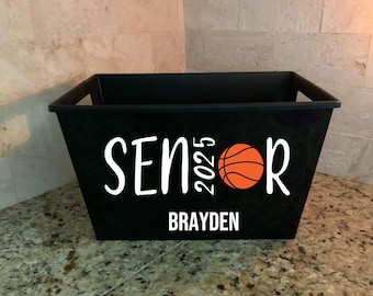 Personalized Basketball Team Buckets, Basketball Team Gift, Basketball Senior Night, Basketball Team Party, Baasketball Senior, Senior Night