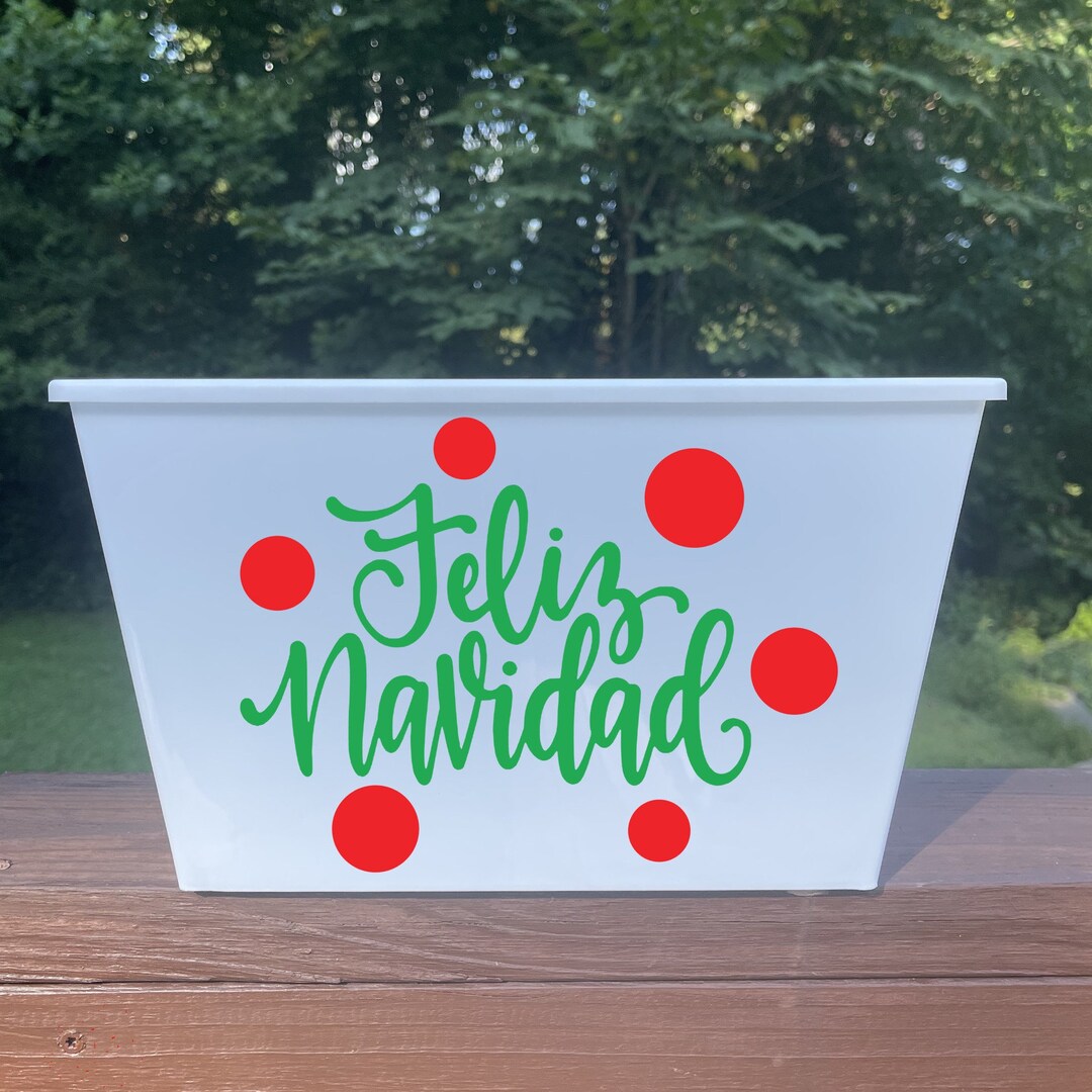 Feliz Navidad Gift Buckets Christmas Gift Bucket Etsy