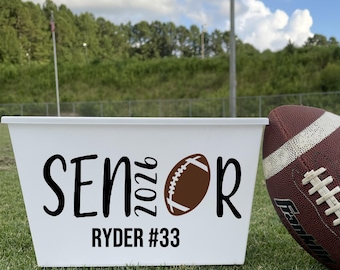 2025 Personalized Football Team Buckets, Football Team Gift, Football Senior Night, Football Team Party, Football Senior, Senior Night, FNL