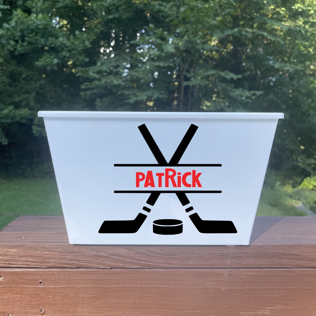 Personalized Hockey Team Buckets, Hockey Team Gift, Hockey Senior Night, Hockey Team Party