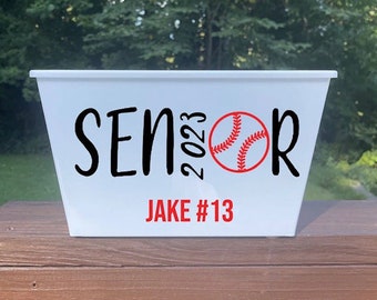 Personalized Baseball Team Buckets, Baseball Team Gift, Baseball Senior Night, Baseball Team Party, Baseball Senior, Senior Night, Baseball