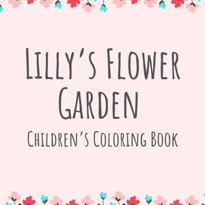 Customizable Printable Flower Garden Coloring Book