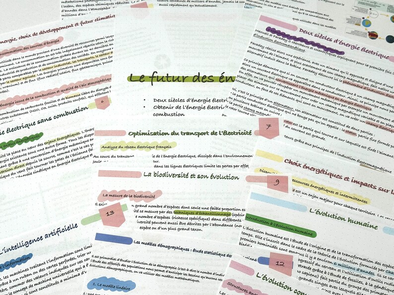 Fiches de révisions Enseignement Scientifique image 1