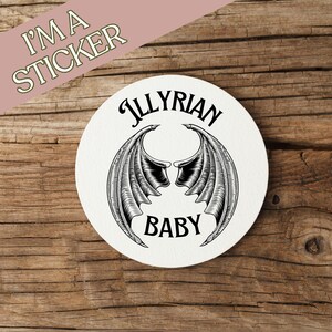 Illyrian Baby Vinyl Sticker, Rhysand Sticker, ACOTAR, ACOTAR sticker, A Court of Thorns and Roses Merch *Officially Licensed*