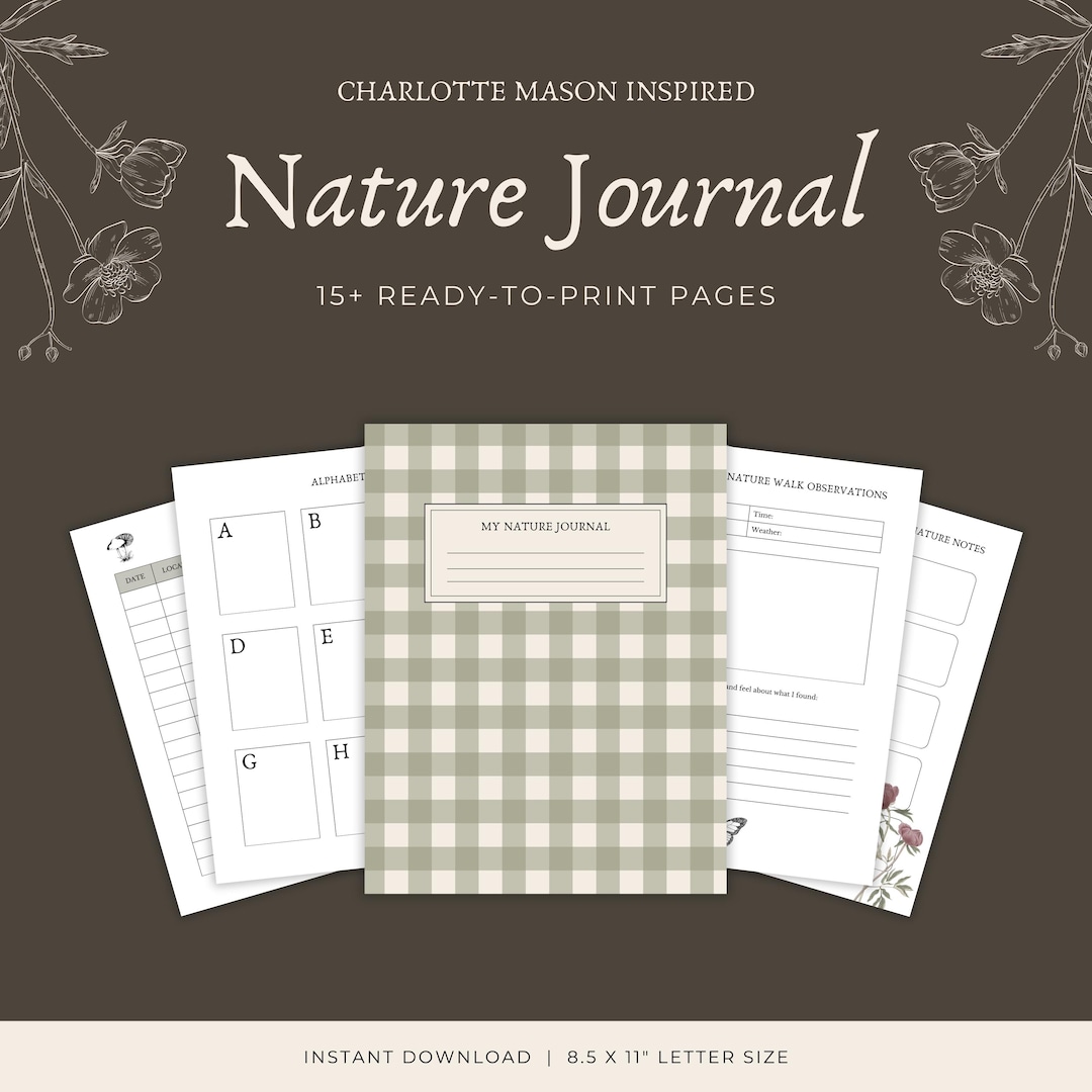 Kids Nature Observation Journal | Homeschool Nature Study Notebook ...