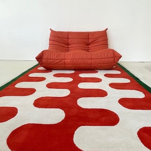 Hand Tufted Rug - Bright Abstract 100% Wool Designer Rugs for Living Room, Bedroom, Kids & Dining Room Decor