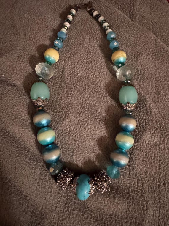 Handmade Chunky Statement Necklace. - image 1