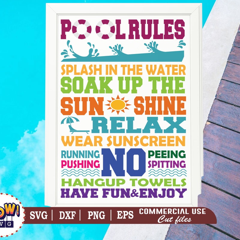 Pool Rules - Etsy