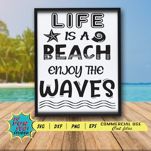 Life is a beach svg exf png, Beach Vector Printable Clipart, Summer Beach Quote Svg, Beach Quote Cricut, Beach Life Svg, Sea Life Svg