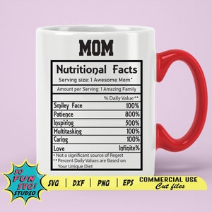 Maman valeur nutritive svg, valeur nutritive familiale, valeur nutritive, valeur nutritive momie svg, valeur nutritive svg, Png, Cricut