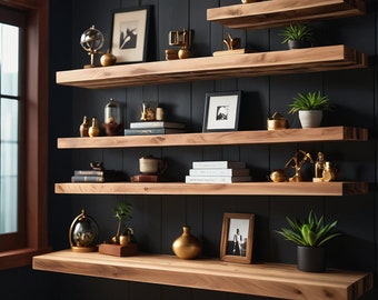 Wooden Floating Shelves