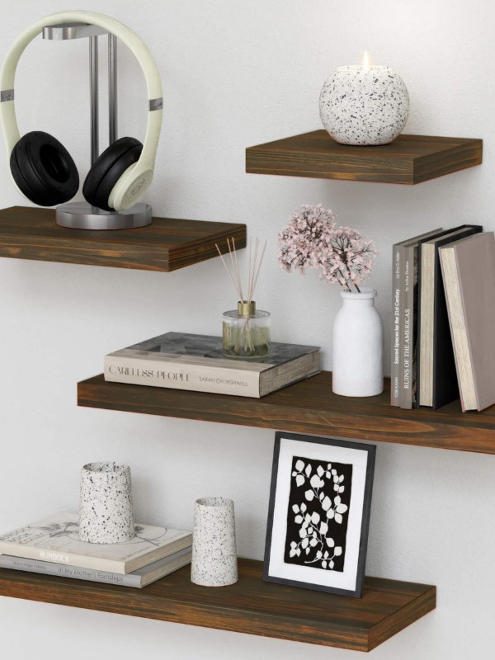 Modern Wood Floating Shelf for Kitchen and Livingroom,decorative Wall ...