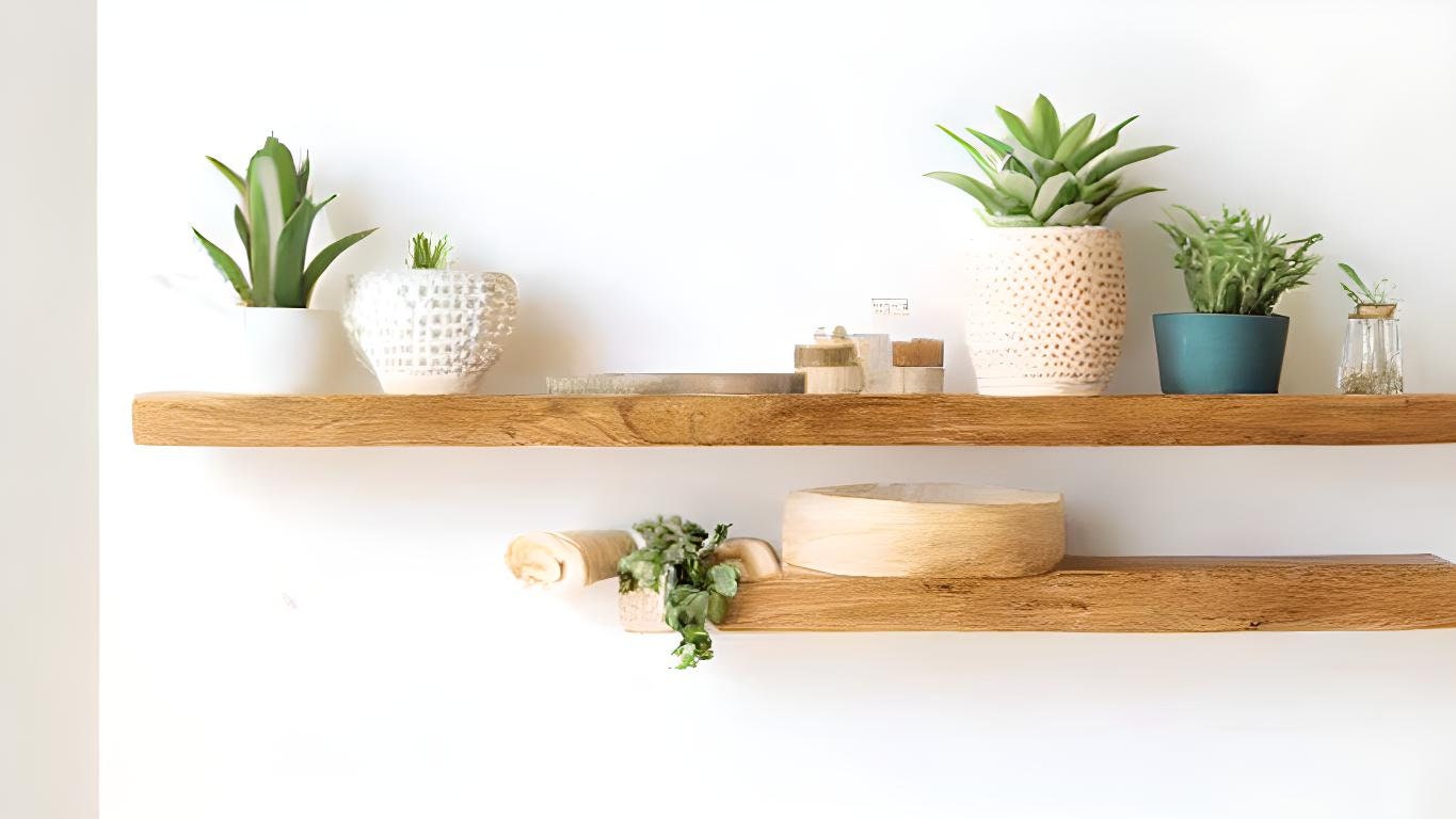 Modern Wood Floating Shelf for Kitchen and Etsy