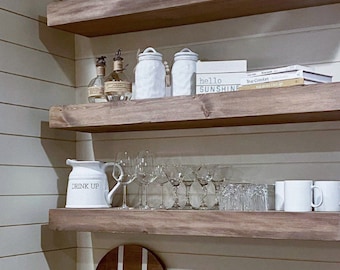 Wooden Floating Shelves
