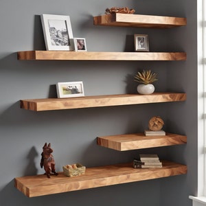 Wooden Floating Shelves