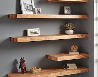 Wooden Floating Shelves