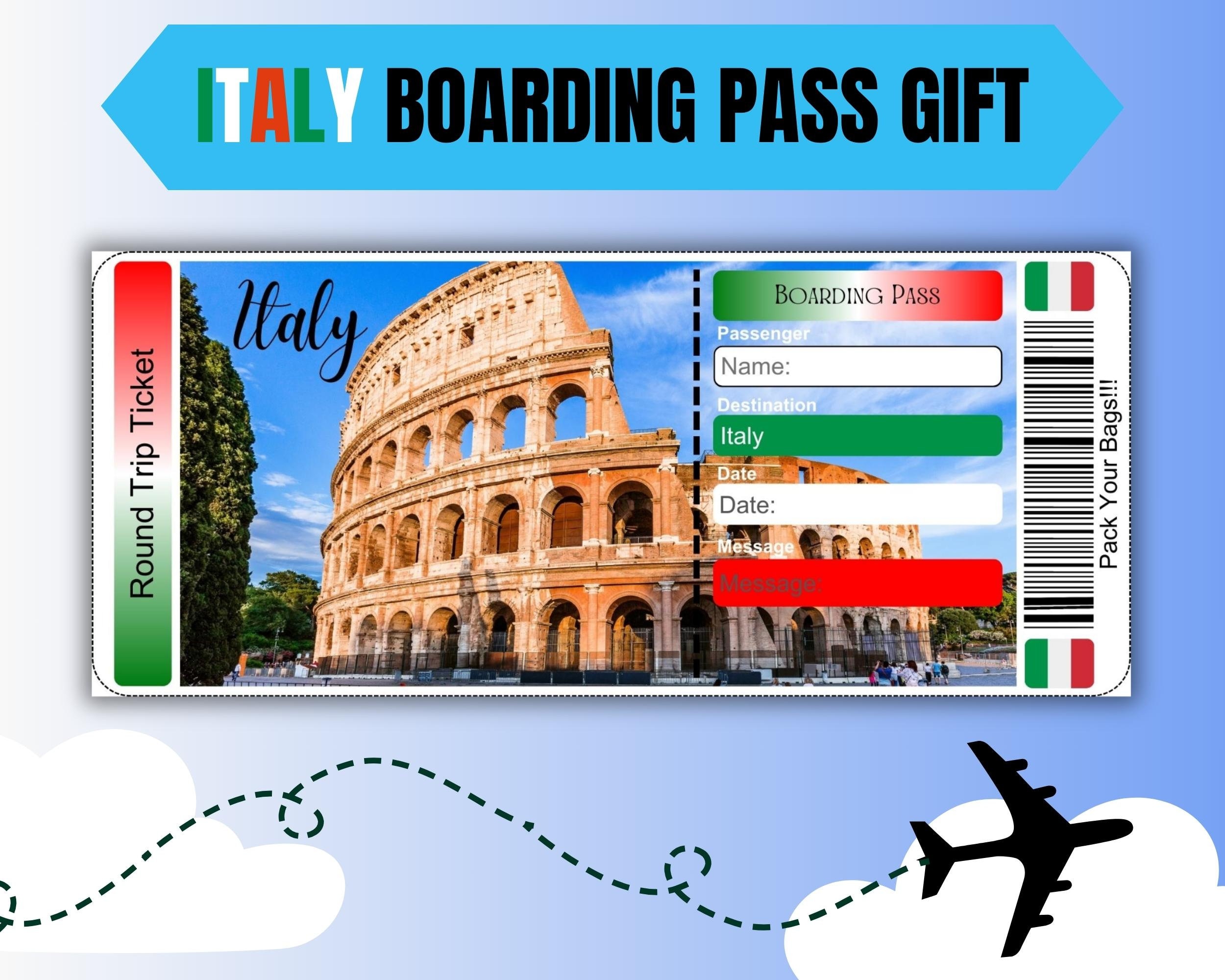 How Much is a Round Trip Ticket to Italy 