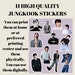 BTS JUNGKOOK Printable &amp; Digital Sticker 11 Pieces digital - Etsy
