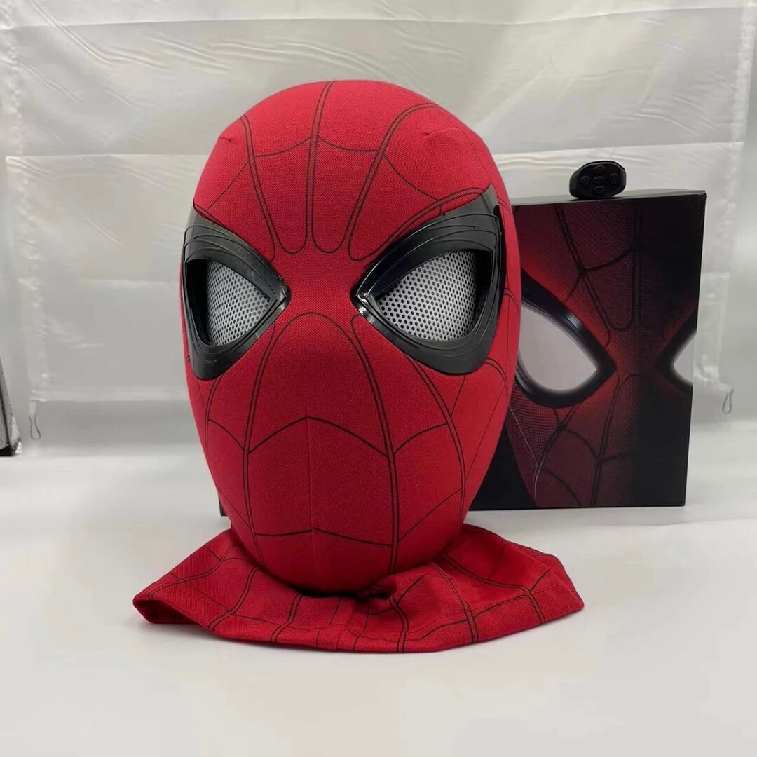 Spider Man Mask Moving Eyes Blinking Winking Lenses Manual Etsy Singapore