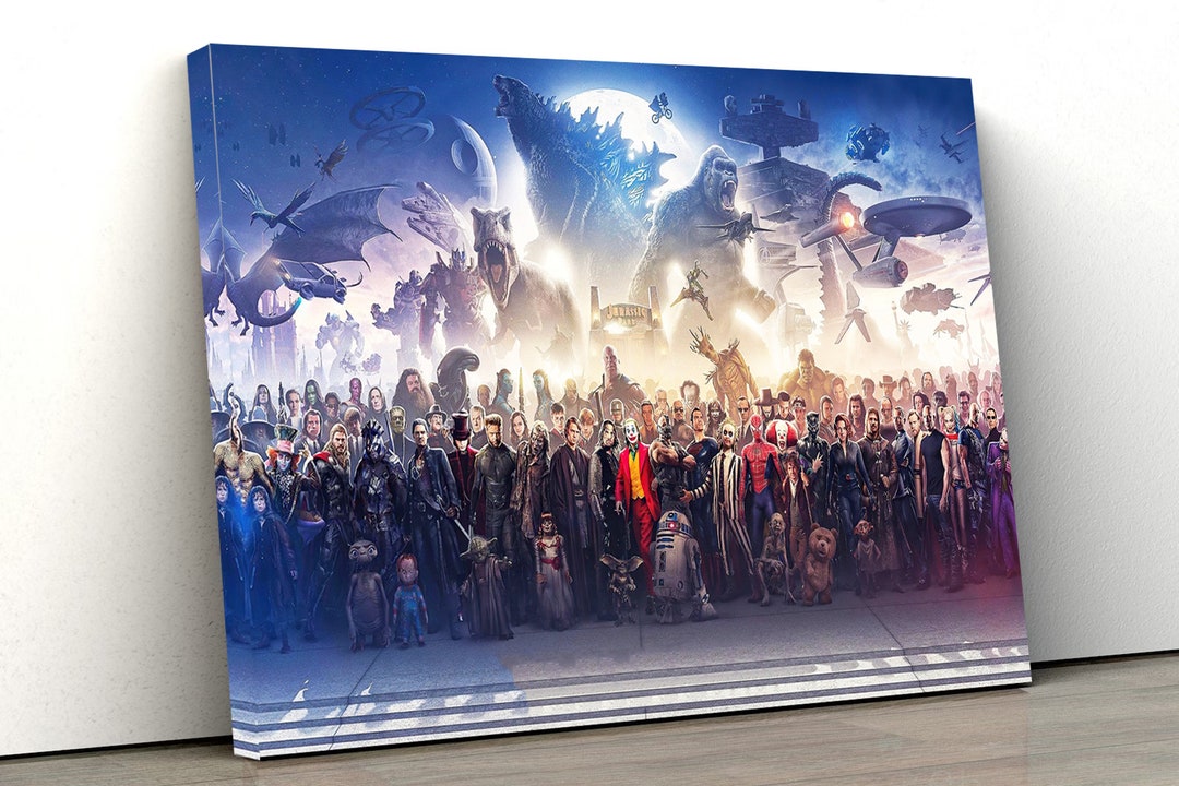 Blockbuster 150 Movies Characters Print Fine Art Panorama Etsy UK