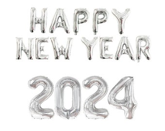 2024 Happy New Year latter Foil Balloon