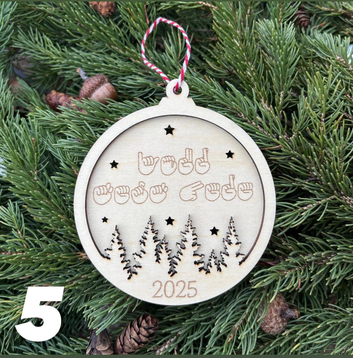 クリスマスオーナメント！ユニークなASLの「愛してる」の手形 - Etsy 日本