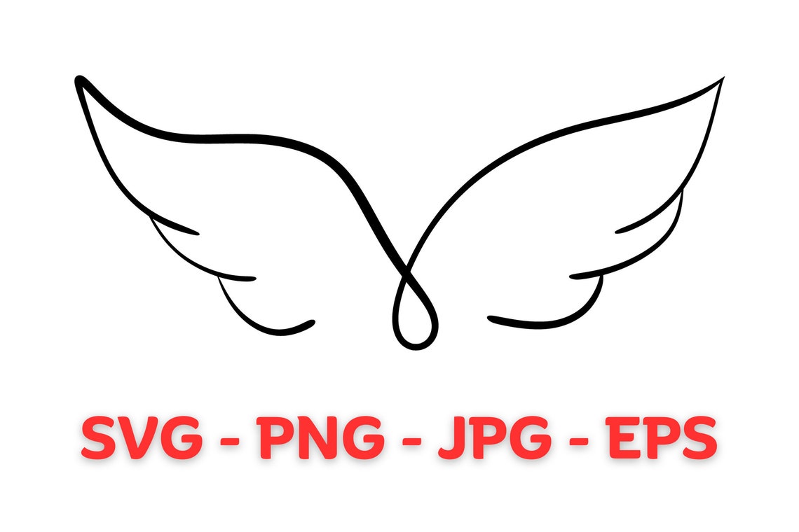 Wings of Grace - Inspirational Angel Print - Instant Downloads in SVG ...