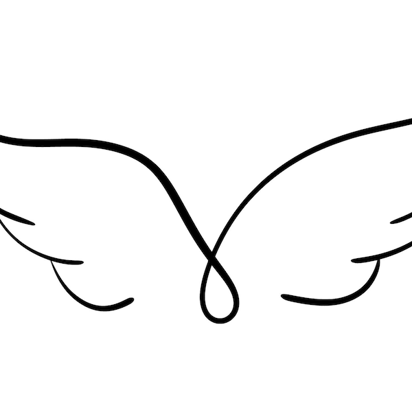 Wings of Grace - Inspirational Angel Print - Instant Downloads in SVG, PNG, EPS, and jpg Formats - Digital Download