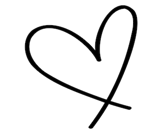 Lovely Heart Design Instant Downloads in SVG, PNG, EPS, and jpg Formats - Digital Download