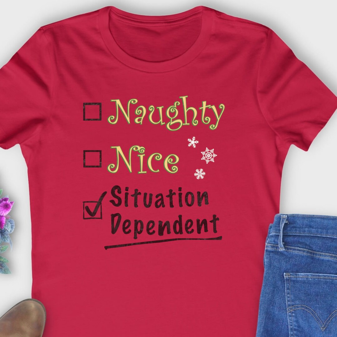 Women's Christmas Tshirt, Sexy Christmas Tshirt, Gift for Her